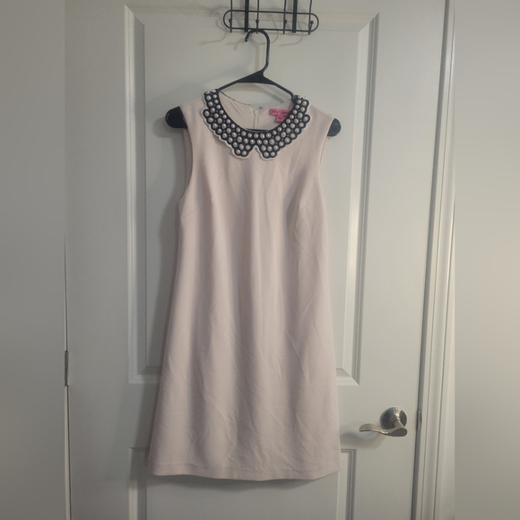 Betsey Johnson Dress with Pearl Collar - Picture 2 of 6